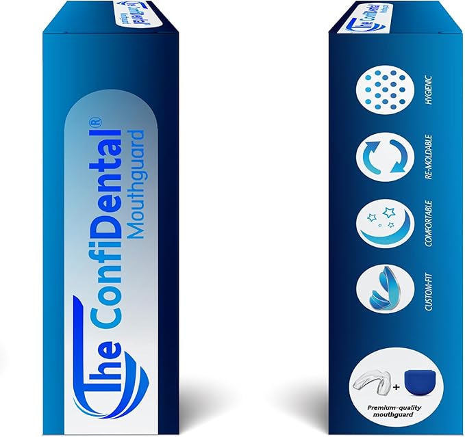 The ConfiDental - Pack of 3 Moldable Mouth Guard for Teeth Grinding Clenching Bruxism, Sport Athletic, Whitening Tray, Including 2 Regular and 1 Heavy Duty Guard (2 (LLL) Regular 1 (II) Heavy Duty)