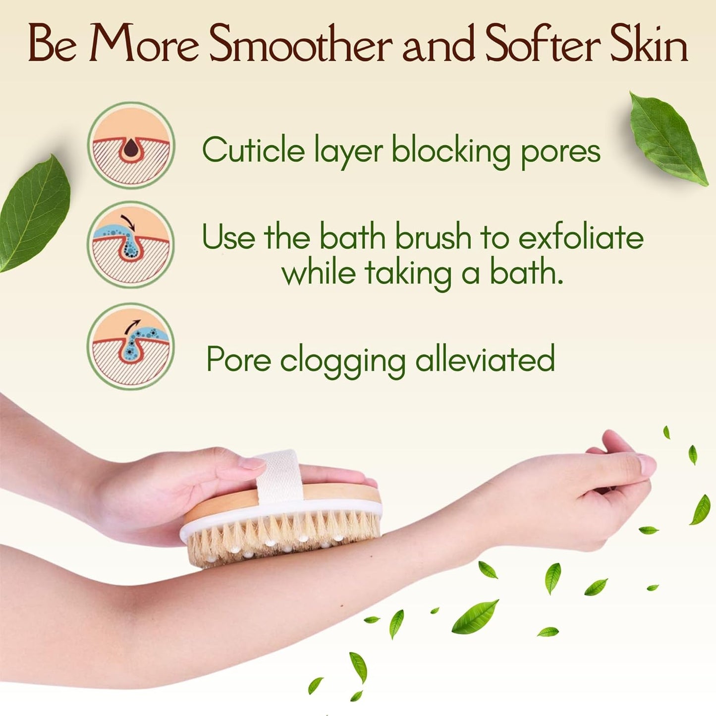 Premium Face Scrubber Set, Facial Cleansing Brush for Exfoliator, Natural Bristle Face Scrubber for Lymphatic Drainage, Unclog Pores, Sensitive Skin, Reduce Ance