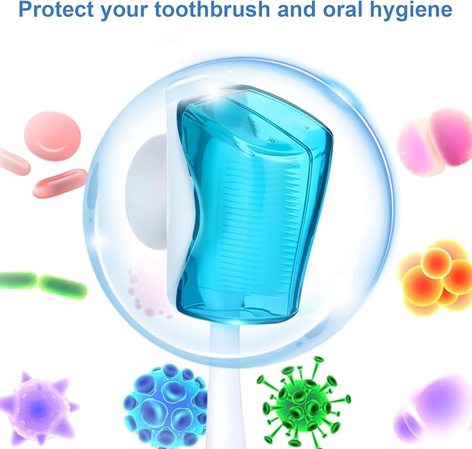 3 Pcs Toothbrush Holder Case with Suction Cup Wall Mounted with Cover Moisture-Proof and Dust-Proof Toothbrushs Storage Organizer Single Slot Design Mini Toothbrush Hanger Rack for Travel