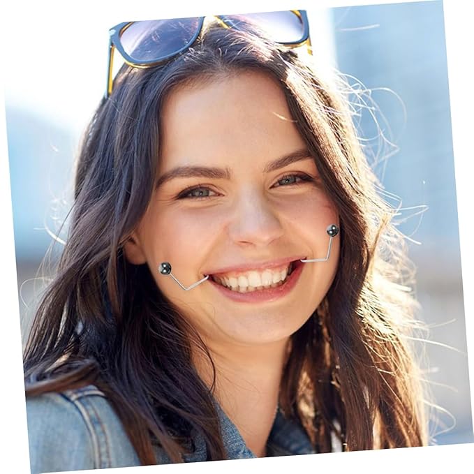 Mikinona 2pairs Maker Tool for Cheeks Portable Trainer Face Exerciser for Natural-looking Easy to Use Facial Beauty Tool for Daily Training