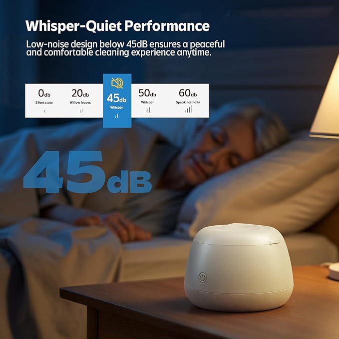 Ultrasonic Retainer Cleaner Machine 48kHz Denture and Aligner Cleaning Pod for Mouth Guards Night Guards Dental Trays Braces Toothbrushes Jewelry with 200ML Capacity (Pink)