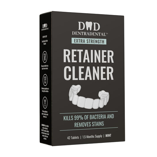 42 Count Retainer Cleaner Tablets for Aligner, Mouth Guard, Night Guard and More. Cleaning Tablets for Ultrasonic Cleaners - Fresh in 3 Minutes - 1.5 Month Supply - Mint