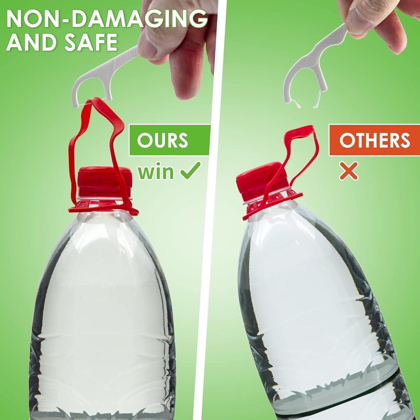 Dental Floss Picks Dispenser 2 Box-Professional Shred Resistant Flossers-176 Count LIAMOSS Superfine Toothpicks Sticks-Unique Sealed Storage-More Hygienic Floss Storage-Adults Best Dental Oral Care