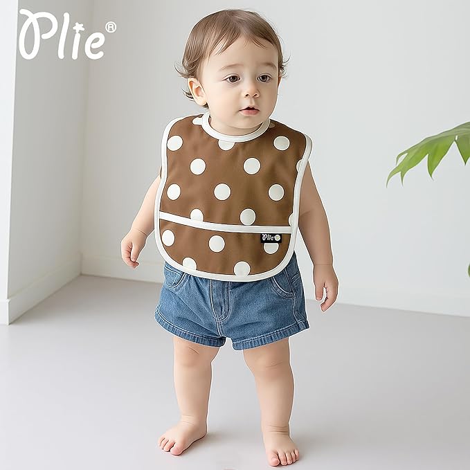 Long Sleeve Waterproof Bib for Toddlers – Soft Feeding Smock for Baby Mealtime, Self-Feeding,BPA-Free, Easy Clean