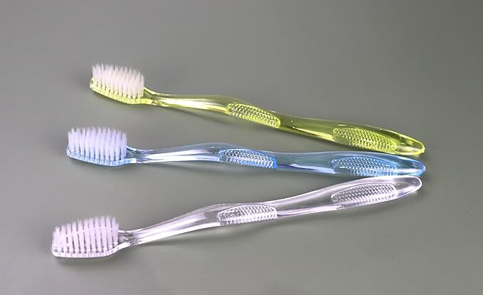 Disposable Toothbrushes with Toothpaste Individually Wrapped, 60Pack Manual Disposable Travel Toothbrushes Bulk, Adult Kid Travel Toiletries, 3 Colors