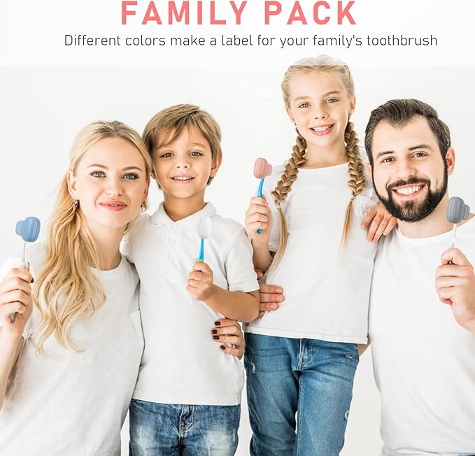 Toothbrush Covers Caps Family Pack:Tooth Brush Coveres Travel Case Protector Plastic Clip for Household Travel, Fits Electronic and Manual Toothbrushes for Adults Kids (4-color)