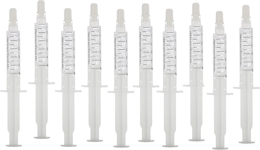Bright White Smiles 22% Teeth Whitening Gel Refills 10 Pack Bleaching Gel, Whiten Your Teeth Without Sensitivity, Great for Sensitive Tooth Whitening, Carbamide Peroxide Teeth Whitening Gel (10X 5ML)