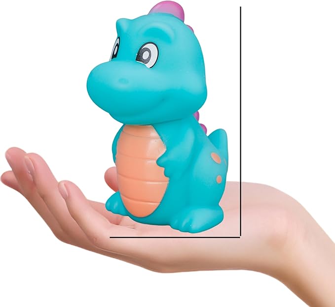 8Pack Dinosaur Light up Bath Toy Set, Flashing Color Changing Light in Water, Floating Dino Bathtub Bathroom Tub Pool ShowerToy for Baby Infant Kid Toddler Christmas