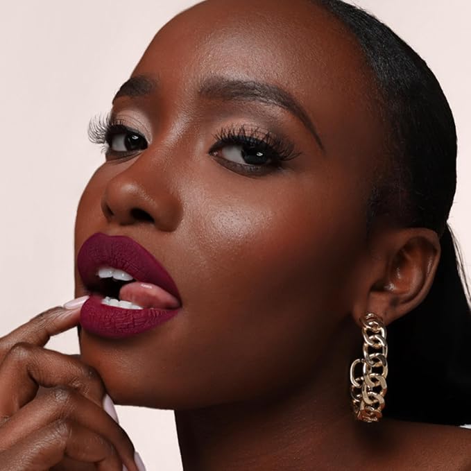 The Lip Bar - Nonstop Liquid Matte Lipstick Mini 2-Pack, Muse (Deep Berry) + Rebel (Deep Burgundy) - High Pigment - One Swipe - Long Lasting - Jojoba Oil & Vitamin E - Vegan - .24 fl oz