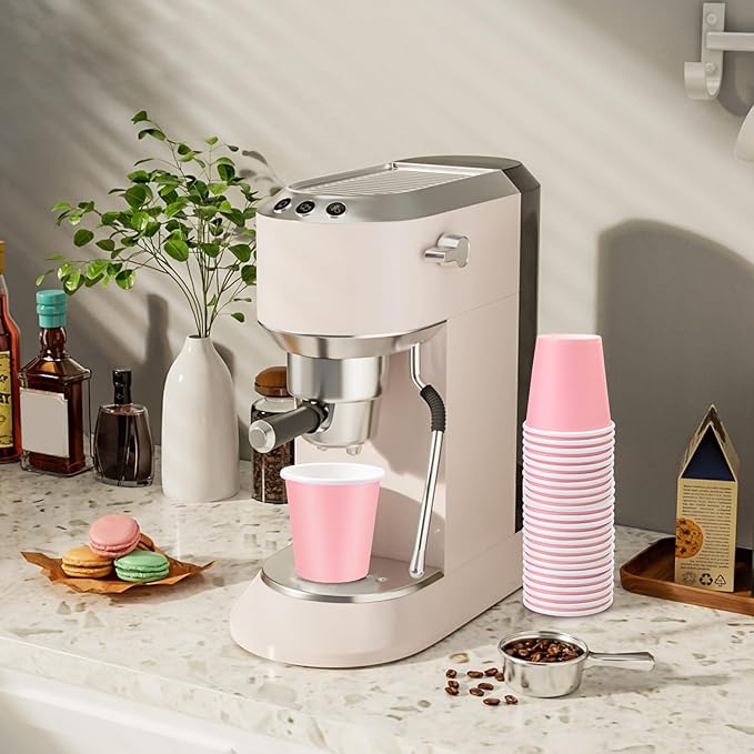 Paper Cups, 300 Pack of 3oz Pink Disposable Bathroom Cups, Ideal for Home, Travel, Party, Picnic and BBQ