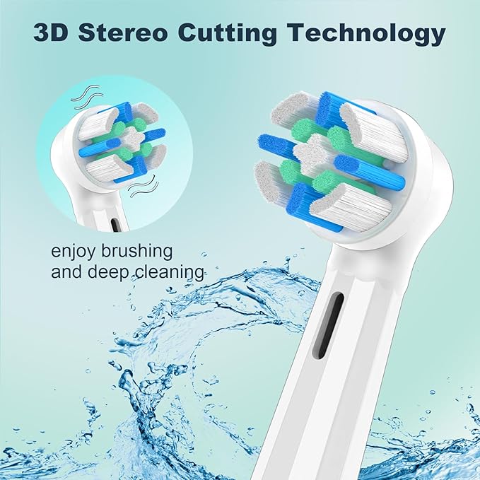 6PCS iO Replacement Heads Compatible with Oral B iO Electric Toothbrush,Compatible with Oral B iO Series 2/3/4/5/6/7/8/9/10,Premium Bristles for Deep Cleaning&Gentle Care,White