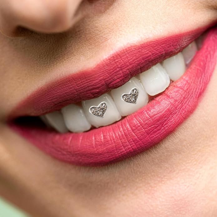 Tooth Gem, Teeth Jewelry Gems DIY Teeth Jewelry with Shiny Crystals- Crystal:artificial Decor: Tooth Crystal Kit for Diy Amateur