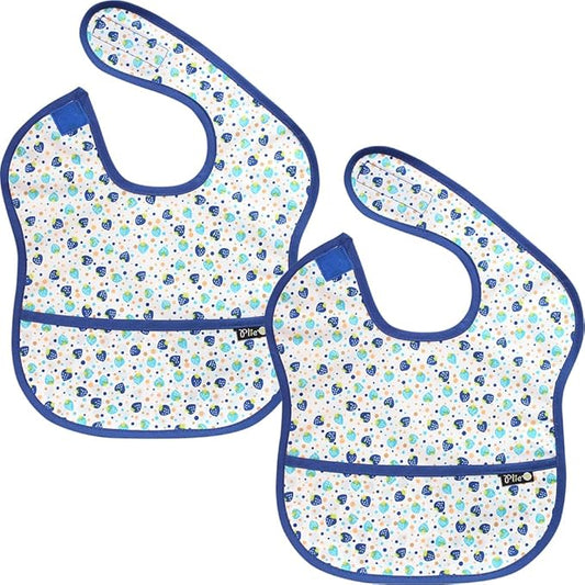 Long Sleeve Waterproof Bib for Toddlers – Soft Feeding Smock for Baby Mealtime, Self-Feeding,BPA-Free, Easy Clean