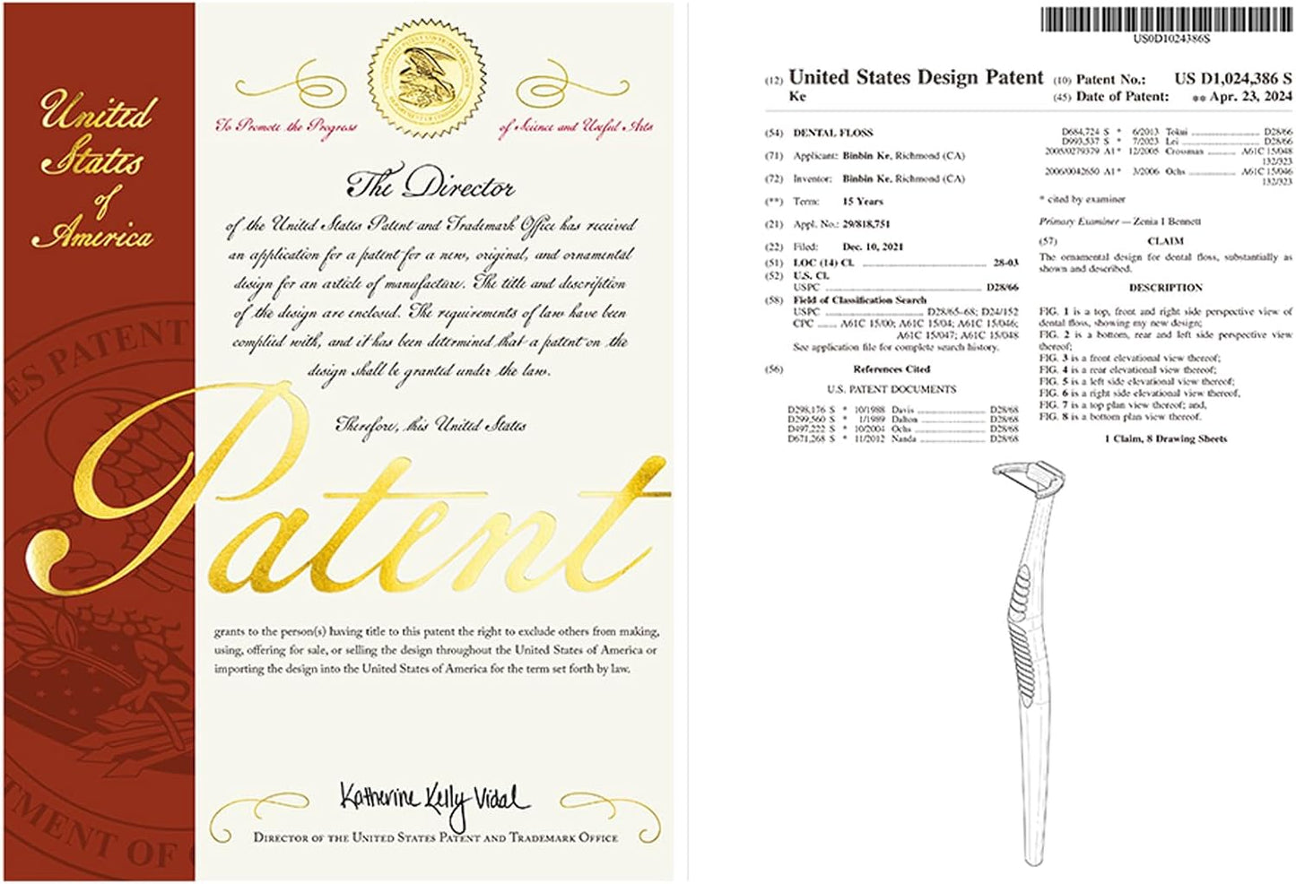 RAZOKO Ultimate Flosser Kit with 1 Handle and 120 Extra Strength Refills