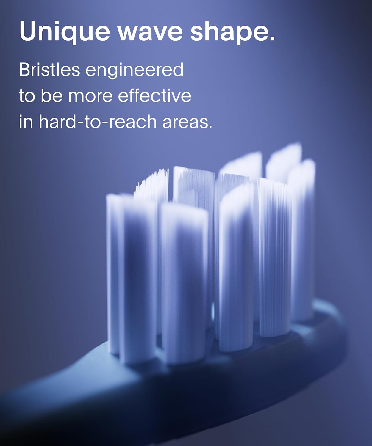 Suri Recyclable Plant-Based, Electric Toothbrush Heads - Built-in Tongue Scraper, Long Lasting Replacement Heads | Compatible Only with Suri Sonic Electric Toothbrush - Morning Waves, Pack of 3