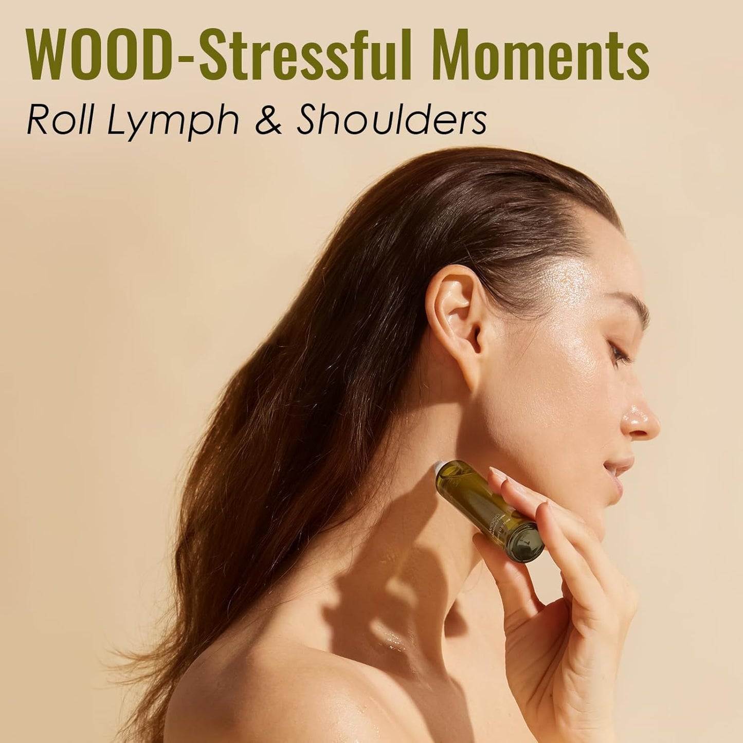 MATRUM Detox & Stress Relief Blend Essential Oil Roller, 100% Pure Woody Floral Aromatherapy Oil for Stress & Tension Relief, Detox and Revitalize, Wood Roller, 0.5 Fl Oz