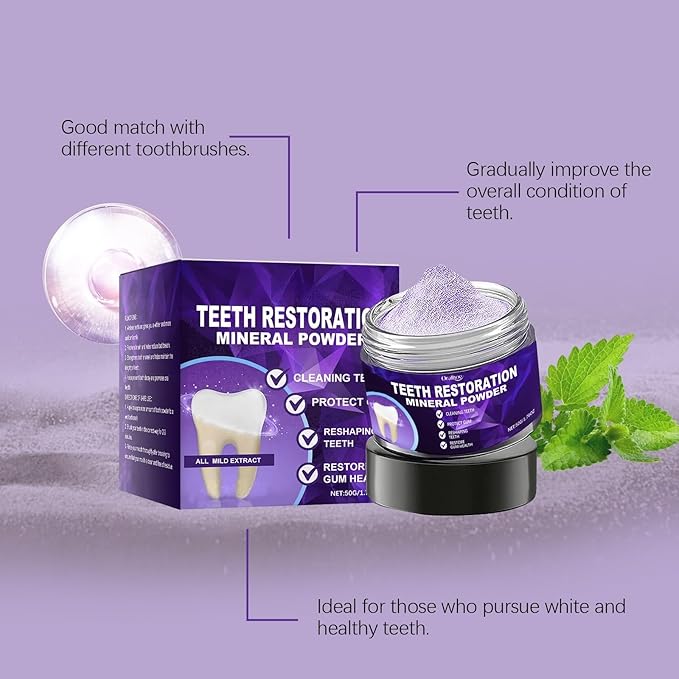 Enamel Strengthening Tooth Powder Prolonged Freshness Teeth Whitening Cavity Defense Oral Hygiene Dental Care for Healthy Smile