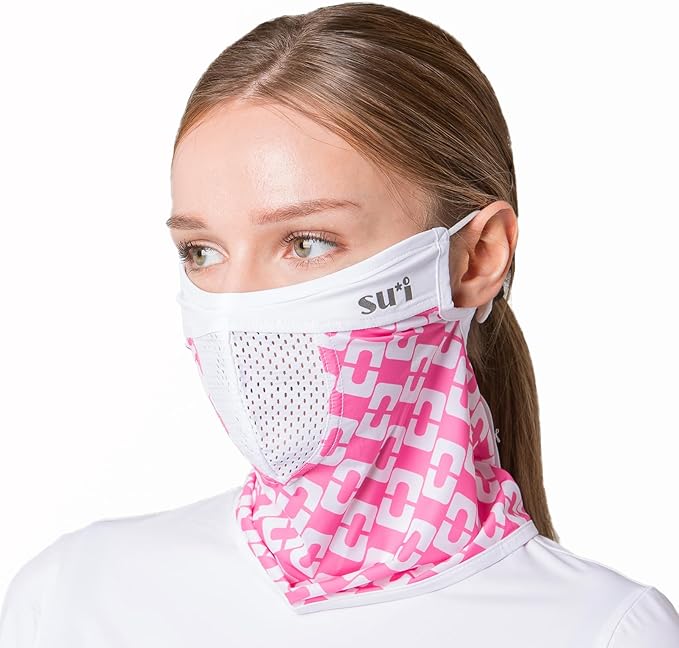 KOREA (Type G) UV Sun Protection Balaclava Half Face Mask - For Golf, Hiking, Running, Cycling & Outdoor Sports