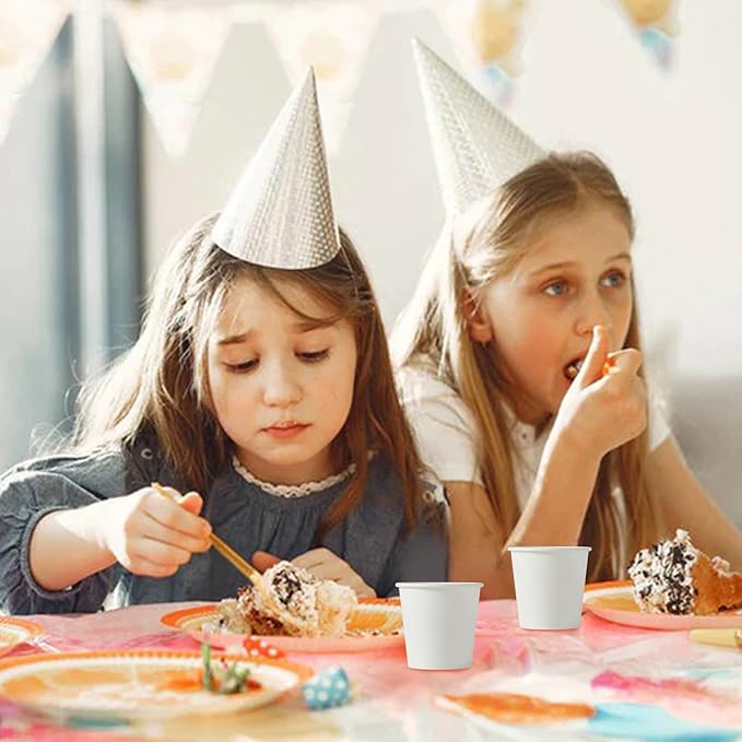 JOLLY PARTY 2 oz Bathroom Cups,700 Pack Small Paper Cups, White Mouthwash Cup, Disposable Mini Espresso Cup, Paper Sampling Cup