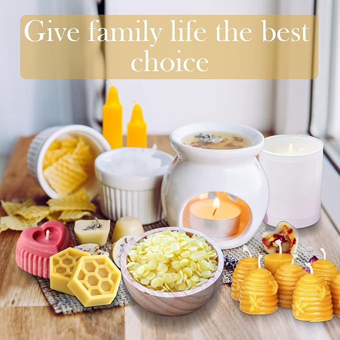 Natural White Beeswax Granules (10-Pound) | Unrefined Pure Material for DIY Projects | Candle Making, Skin Care, Lip Balm, Soap Base | Organic Beeswax Pellets