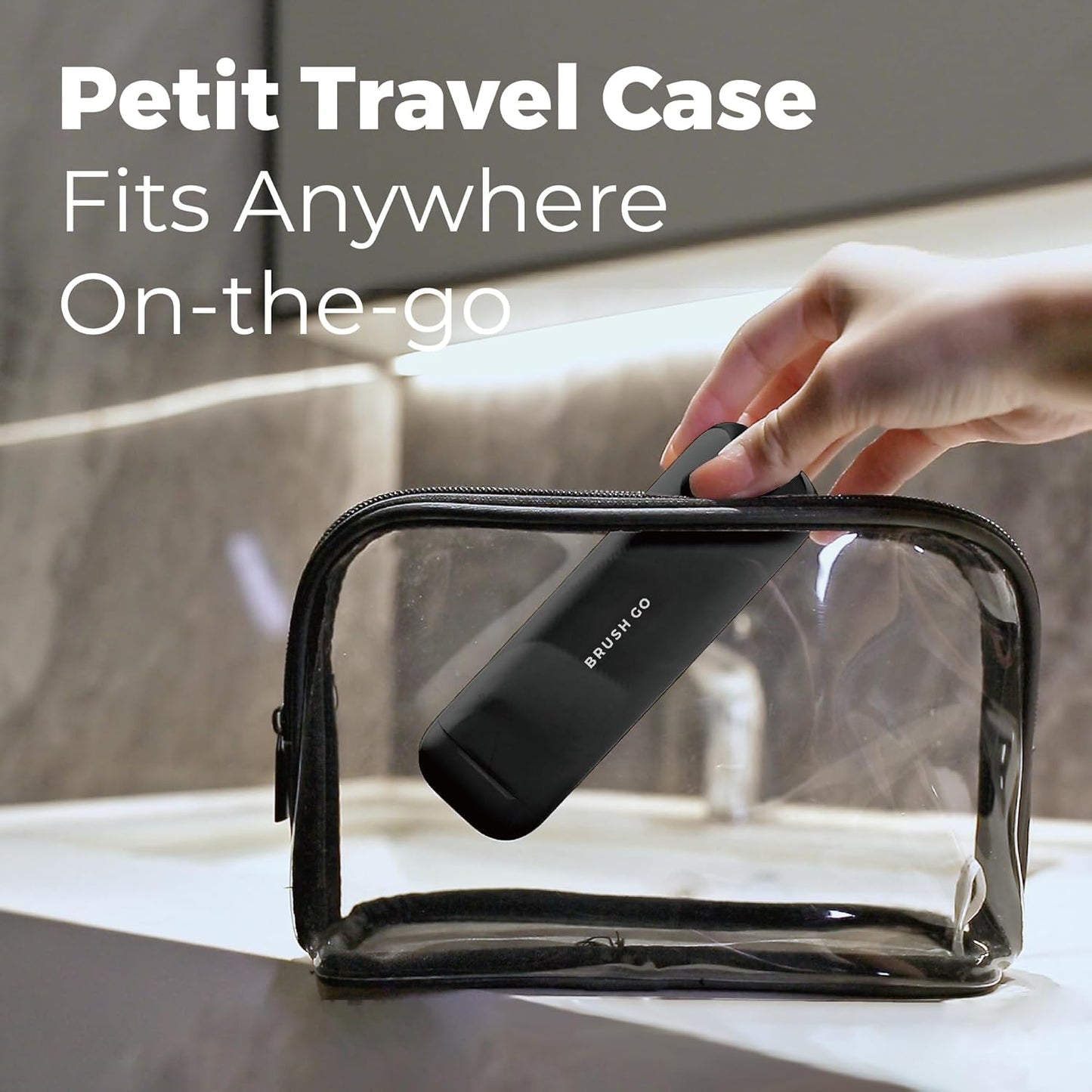 MIPOW Slim Pro i4 Electric Toothbrush Rechargeable Smart Ultra Sonic 3 Modes Magnetic Travel Case &Ceramic Dock, 60Day Long Battery Soft Bristles 2Heads IPX7 Waterproof,Color-(Black)