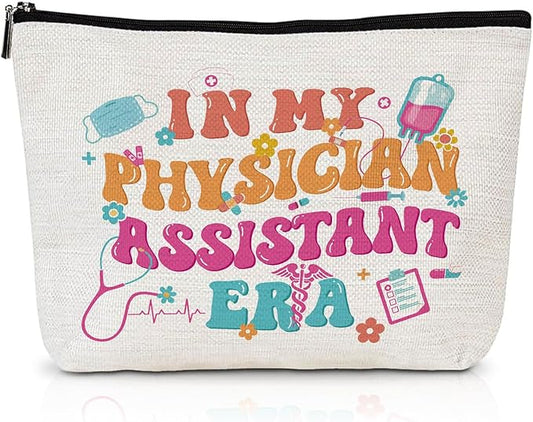 Physician Assistant Gifts for Women - PA School Gifts for Graduation, PA Week Appreciation Thank You Gifts for Physician Assistant, Medical Student Travel Makeup Bag Birthday Christmas Gift