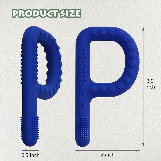 Flyaway Sensory Chew Toys for Kids 4 Pack, Teething Tubes for Babies Toddlers, Soft Silicone Teether Toys, Chew Sticks for ADHD/SPD/Anxiety/Autism, Refrigerator and Dishwasher Safe