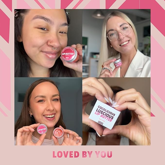 100% Natural Tinted Lip Butter Sleeping Lip Mask Clean Petroleum Free Lip Moisturizer and Conditioner for Dry Lips Intensive Lip Balm and Lip Therapy Skin Care with Mango butter (Light Pink)