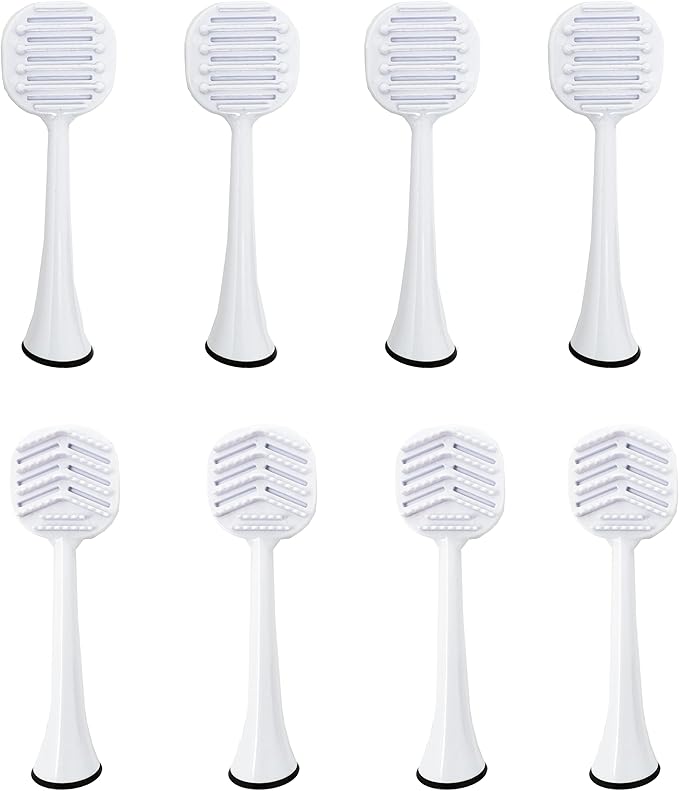 Tongue Brush Heads for Philips Sonicare Electric Toothbrush, Tongue Scraper Refills for Fresh Breath, Fits 4100/5100/6100/9023, Not Essence, E Series or One 8-Pack