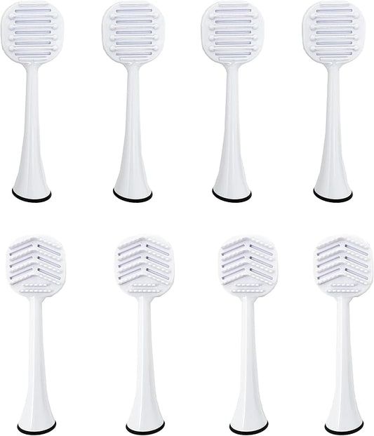 Tongue Brush Heads for Philips Sonicare Electric Toothbrush, Tongue Scraper Refills for Fresh Breath, Fits 4100/5100/6100/9023, Not Essence, E Series or One 8-Pack