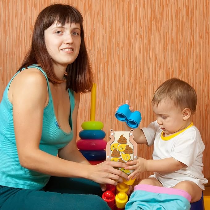 Qunclay Reward Jar for Kids Pot Training Reward Jar Classroom Incentive Good Behavior Responsibility Chart for Christmas Boys Girls Gift(Boho Style)