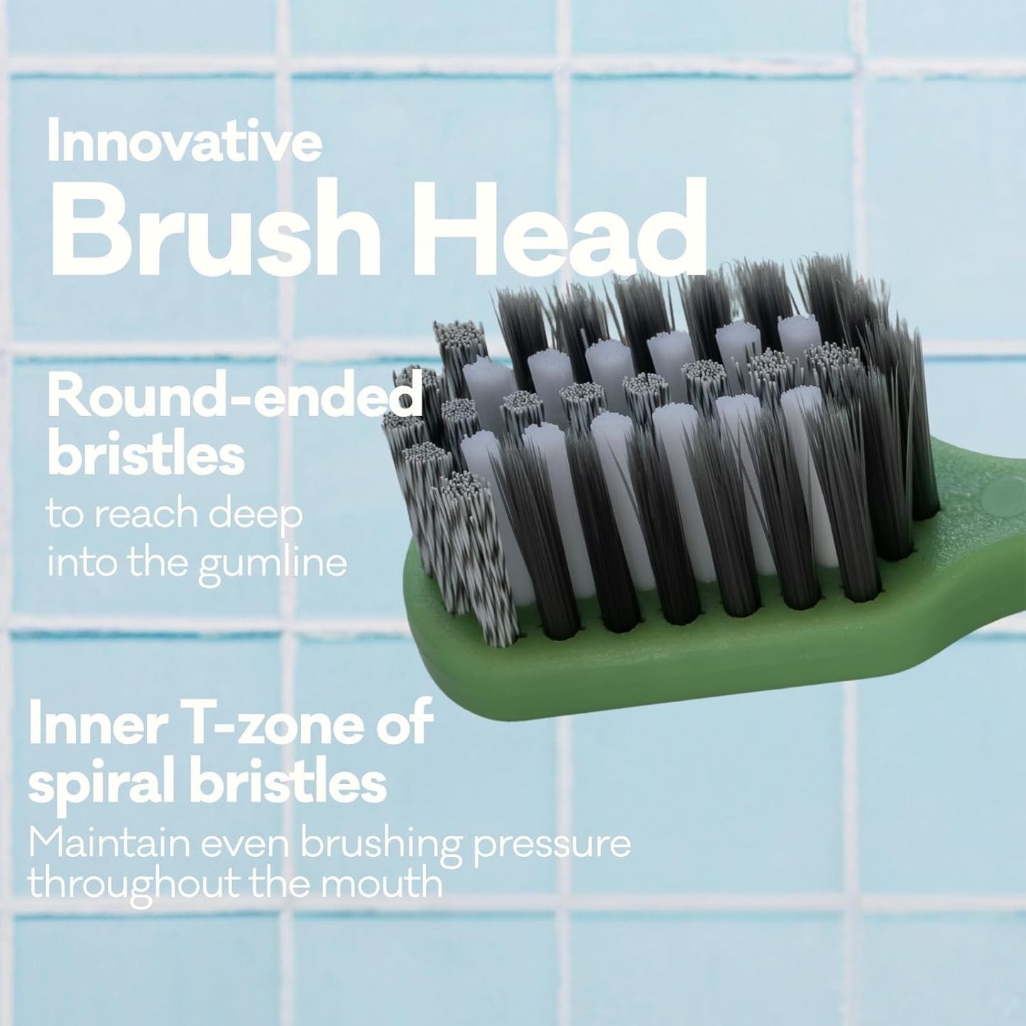 Grin Pro Ultimate Whitening Toothbrush, Soft, 2 Count (Pack of 2), Designed for Triple-Action Whitening, 100% Recycled Plastic Handle