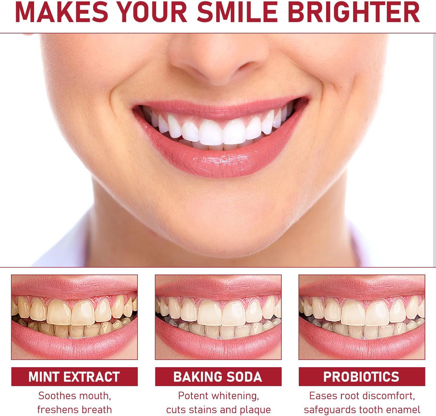 2Pcs Sp-8 Probiotics Whitening Toothpaste Upgraded, New Version Fluoride-Free & Probiotic-Infused Formula, Ultra Fresh Mint for Deep Cleaning & Long-Lasting Fresh