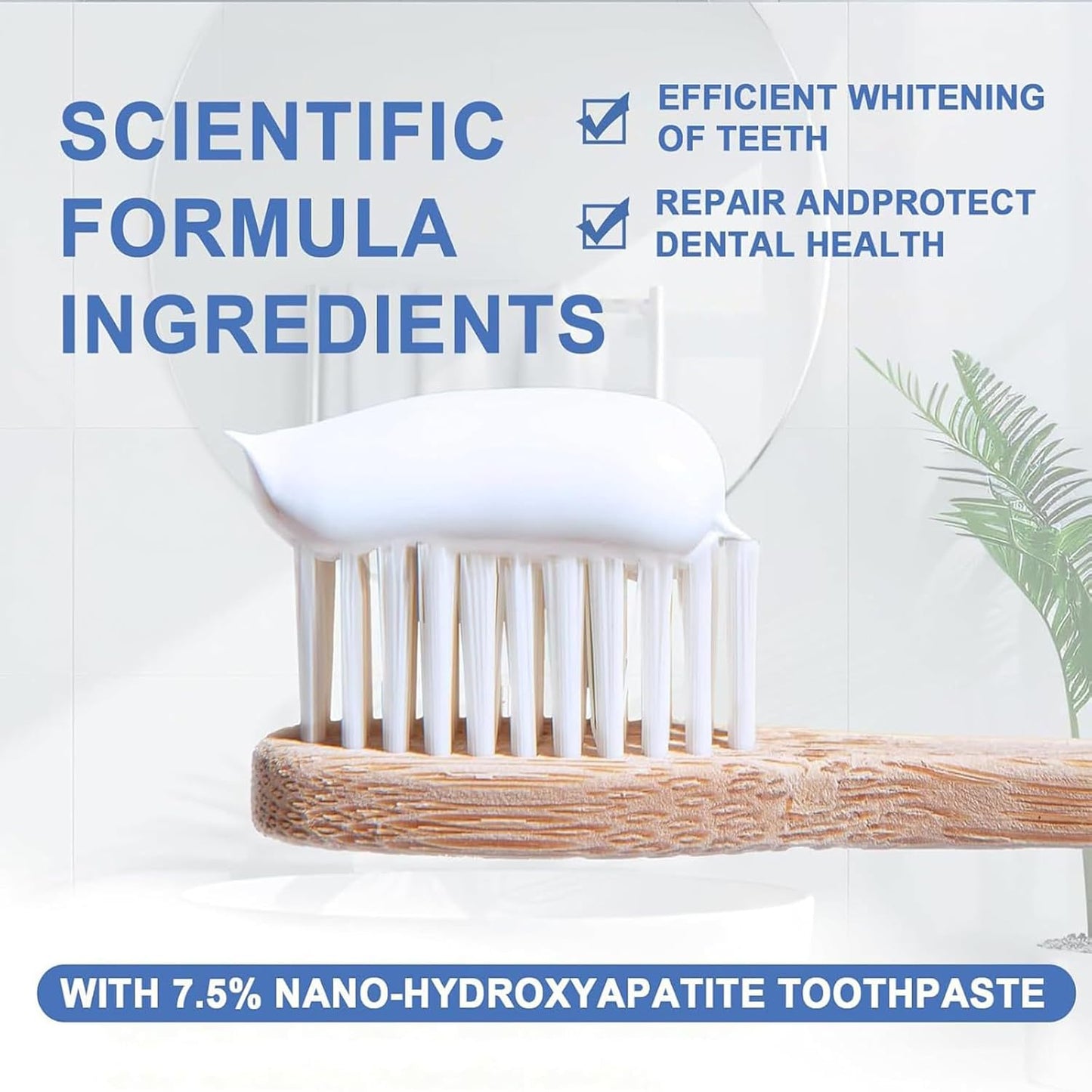 Hydroxyapatite Toothpaste 7.5, Mint Fragrance 16 Hours Fresh Breath,Best ceelike Hydroxyapatite Toothpaste for Enamel Protection and Tooth Strengthening Use for Oral Care (1Pack d, Mint_d)