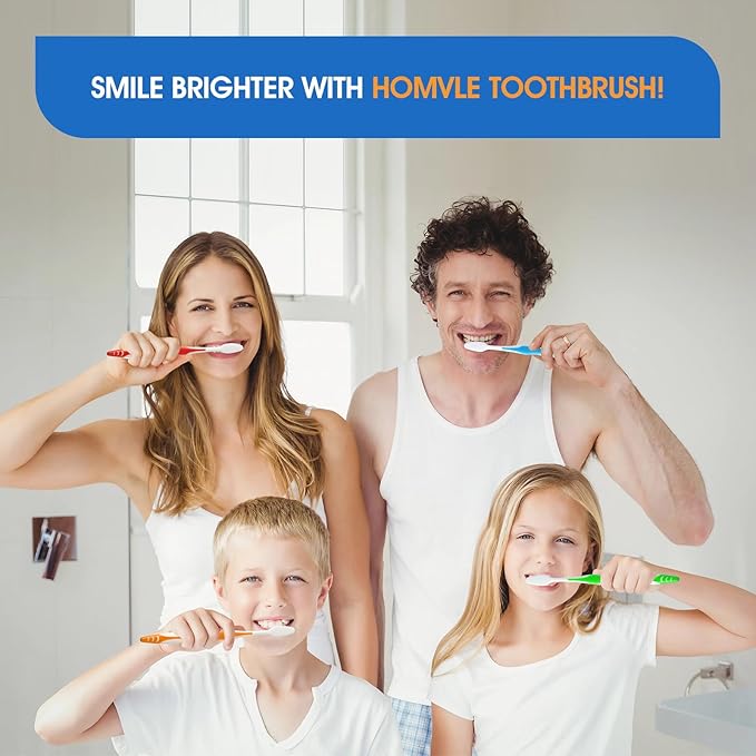 HOMVLE 100 Packs Disposable Toothbrushes with Toothpaste, Individually Wrapped Buld Toothbrush and Toothpaste Buld for Travel Size Toiletries, OCC, Airbnb, Dentist, Office/4 Colorful