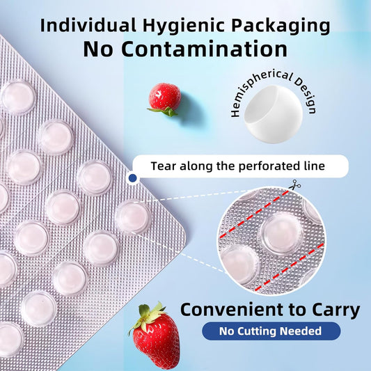 RAZOKO Orthodontic Wax for Braces Wax Dots 120 Individual Hygienic Packaging Dental Wax