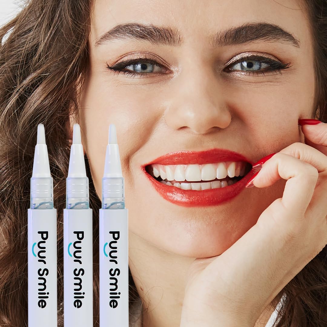 Teeth Whitening Gel Pen - Best Teeth Whitening Kit with Gel Pen Teeth Whitener 30+ Uses, Effective, Painless, No Sensitivity, Beautiful White Smile
