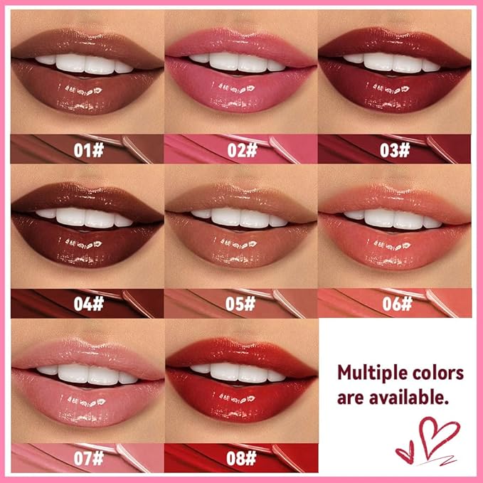 Pink Butter Lipstick Tinted Lip Balm, Shine Moisturizing Plumper Lipstick for Women, Natural Nourishing Hydrating Lip Gloss Stain for Dry Lips,Lightweight Lip Liner Care Makeup Vegan 1Pc Pink
