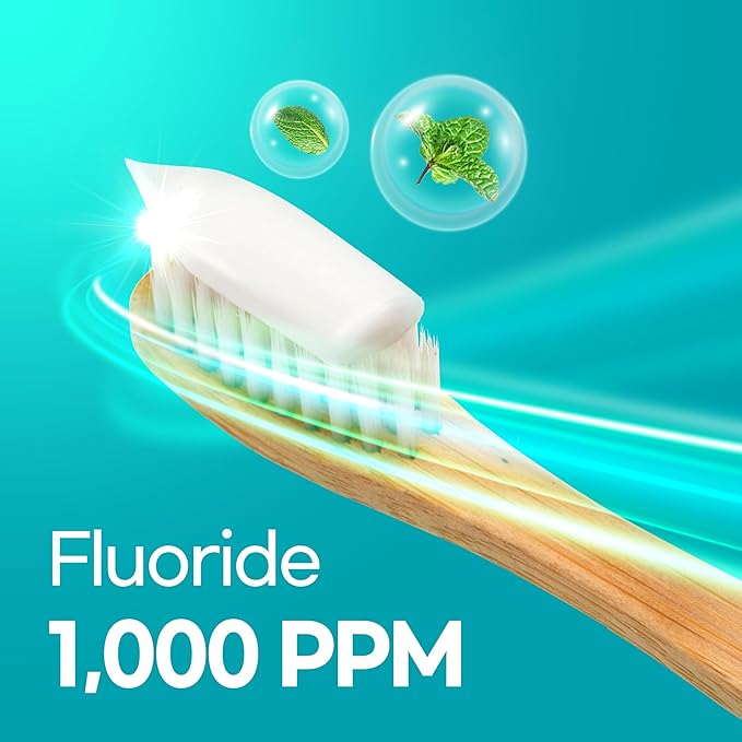 Original Toothpaste (Herbal Mint) – Natural Fluoride Korean Toothpaste for Fresh Breath, Plaque Removal, Strengthens Enamel, Paraben & SLS Free (3.52fl oz / 100g)