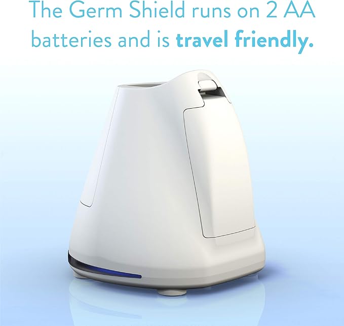 TAO Clean Germ Shield UV Toothbrush Sanitizer – Universal Cleaning Station that Accommodates all Manual and Electric Toothbrushes, Travel Friendly, Kills 99.9% of Germs