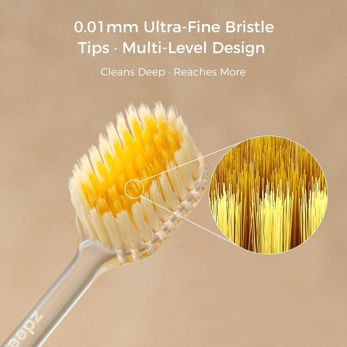 Ultra Soft Manual Toothbrushes for Adults Sensitive Gums– Eco-Friendly Aluminum Alloy+ABS Handle with 3 Replaceable Gum Care Heads, Gentle Wide Bristles for Sensitive Teeth & Gums