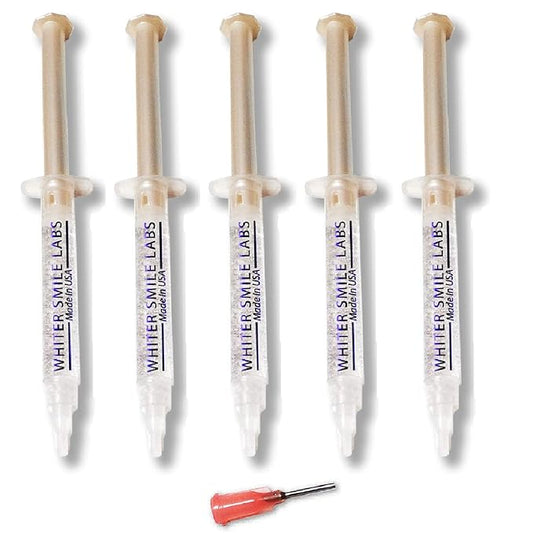 5 XL 38% Teeth Whitening Gel Dentist Recommended High Intensity Carbamide Peroxide Pro Dental Lab Direct, Sensitivity Free, Sold by Dentists, Whiter Smile Labs Fast WHITENING Results