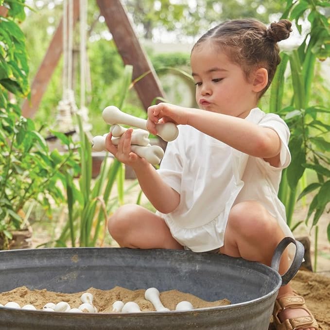 Kaplan Early Learning Big Bones Set - 20 Pieces, Outdoor Exploration, Loose Parts Play, STEM Toy for Kids Toddlers Ages 2+