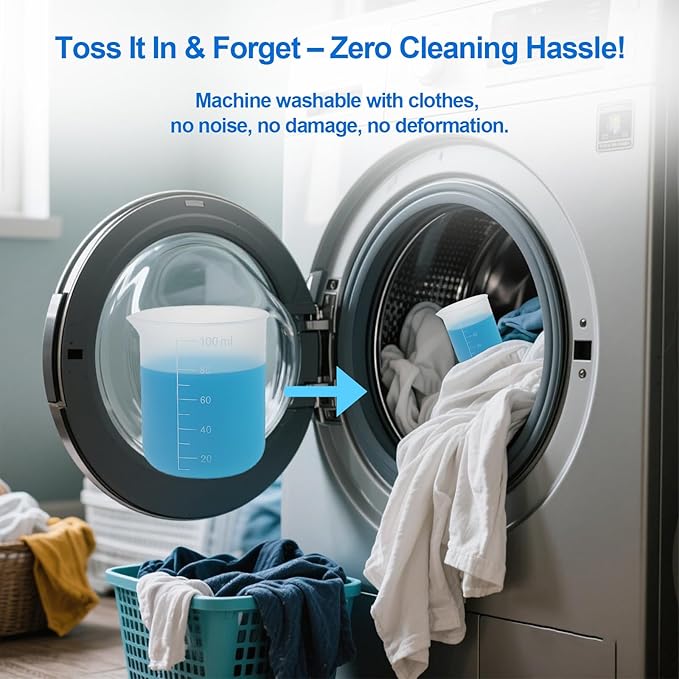 Laundry Detergent Cup,Silicone Laundry Detergent Measuring Cup,100ml Soft Material with Precision Scale–Reusable,No-Clean Design for Washing Machine & DIY Resin, Soap, Plaster Crafts(2 PACK)