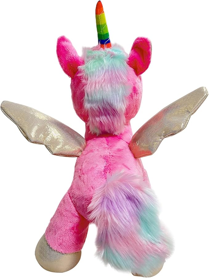 Tooth Fairy Plush Doll, YOUYA DENTAL Dental Plush Oral Health Presentation Unicorn Tooth Fairy Dental Educational Plush Doll with Teeth for Kids Chidren Boys Girls- Pink