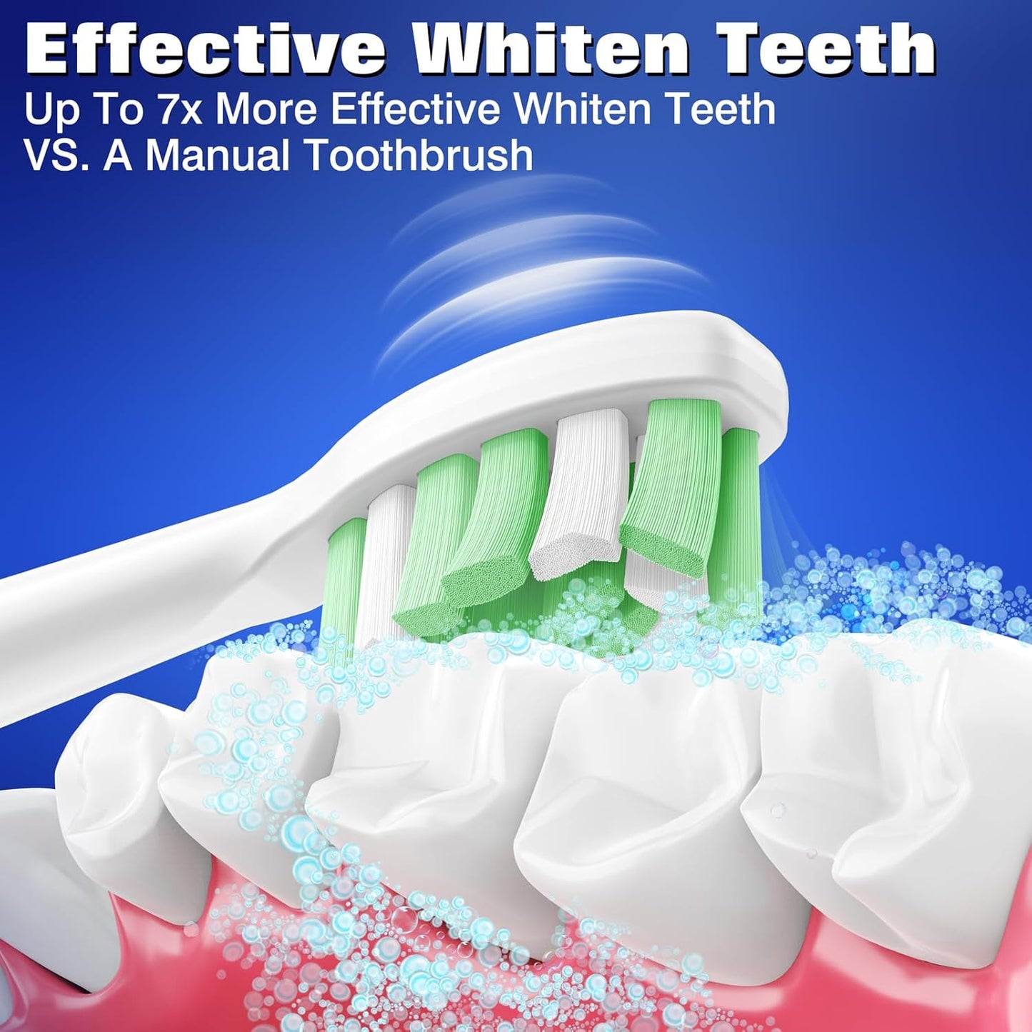 Replacement Heads for Philips Sonicare Toothbrush, Replacement Brush Heads Compatible with Phillips Sonicare Electric Toothbrush, 4-Pack, White