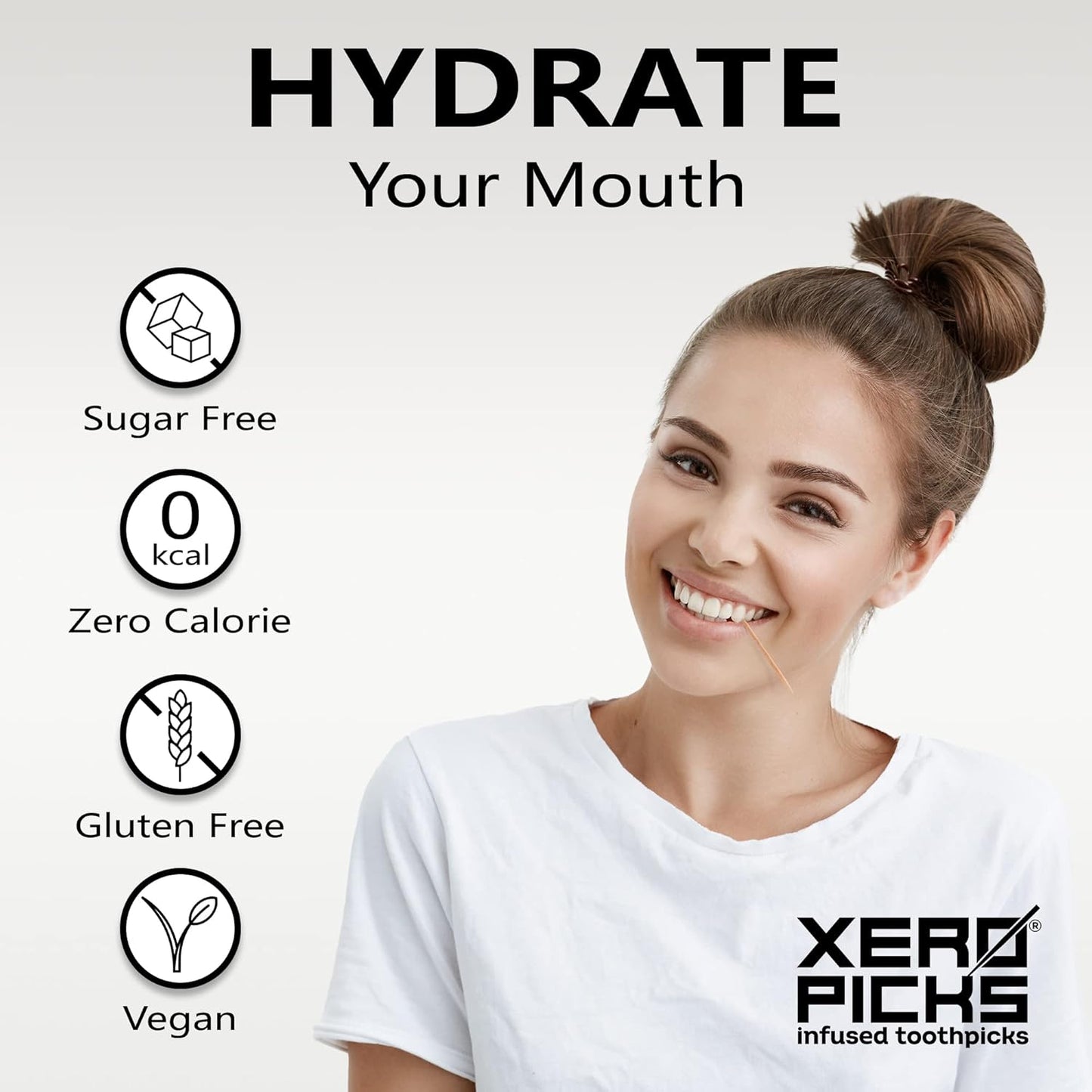 Xero Picks Dry Mouth - Flavor Infused Toothpicks for Long-Lasting Fresh Breath and Dry Mouth Prevention - 60 Picks - 3 Pack - Fruit Variety - Strawberry, Cherry, Grape