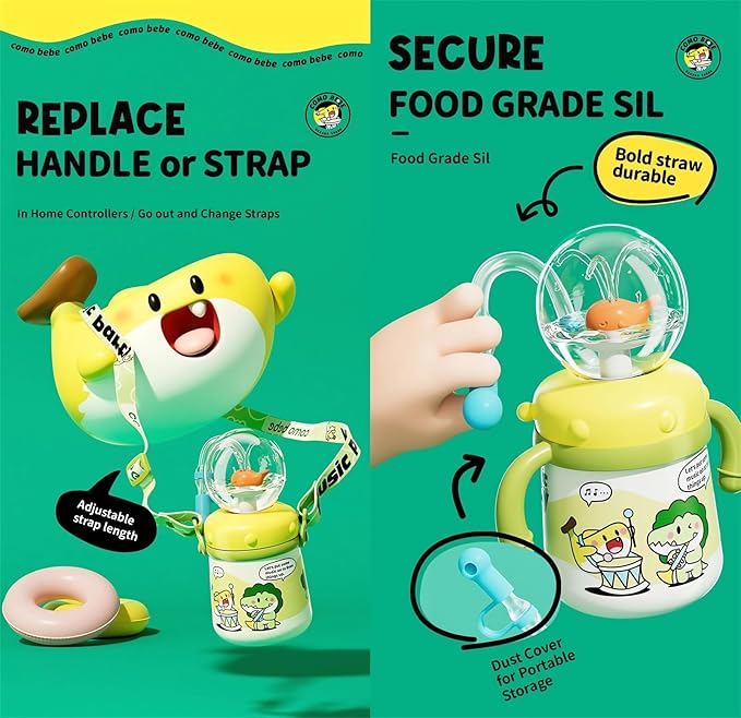 Stainless Steel Whale Fountain Tumbler with Handle 2025 Drinking Cup with Whale Squirt Insulated Travel Tumblers Kids Weighted Sippy Cup No Spill Cute Water Bottle with Lids and Straws Leak Proof (B1)