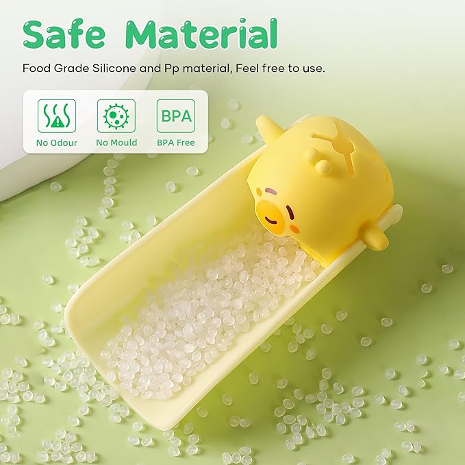 Faucet Extender for Toddlers, PANIMOSI Kids Sink Extender for Bathroom, Kitchen, Bathtub, Baby Hand Washing Water Spout Extender, No Installation Toddler Sink Extender, Yellow