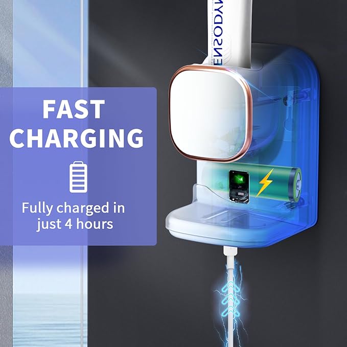 Automatic Toothpaste Dispenser,Wall Mounted Electric Toothpaste Dispenser for Kids and Adults,Toothpaste Dispenser for Bathroom (White